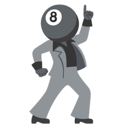 pool 8 ball and mirror ball