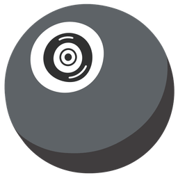 pool 8 ball and nazar amulet