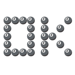 pool 8 ball and OK button