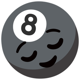 pool 8 ball and relieved face