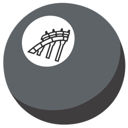 pool 8 ball and roller coaster