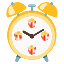 Popcorn and Alarm clock