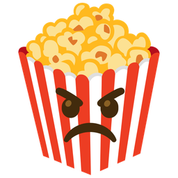 Popcorn and Angry face