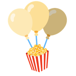 Popcorn and Balloon