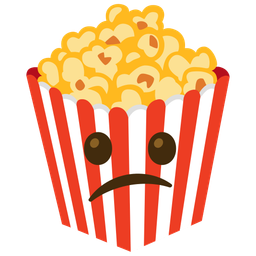 Popcorn and Confused face