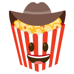Popcorn and Cowboy hat face