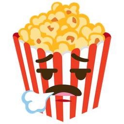 Popcorn and Face exhaling