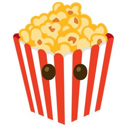 Popcorn and Face without mouth