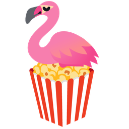 Popcorn and Flamingo