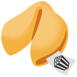 Popcorn and Fortune cookie