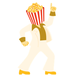 Popcorn and Mirror ball