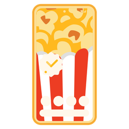 Popcorn and Mobile phone