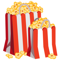 Popcorn and Shopping bags