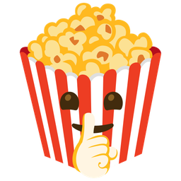 Popcorn and Shushing face
