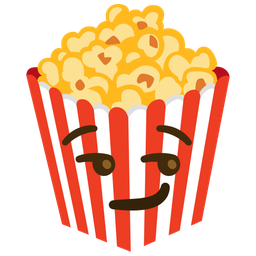 Popcorn and Smirking face