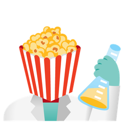 Popcorn and Test tube