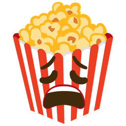 Popcorn and Weary face