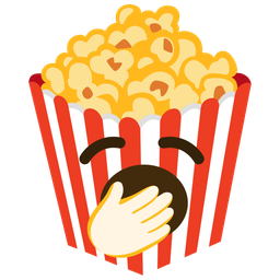 Popcorn and Yawning face