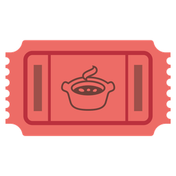 pot of food and admission tickets