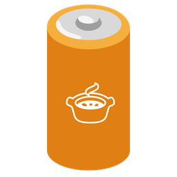 pot of food and battery