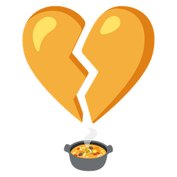 pot of food and broken heart