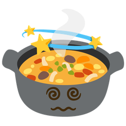 pot of food and dizzy