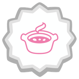 pot of food and fish cake with swirl