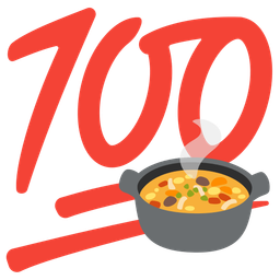 pot of food and hundred points