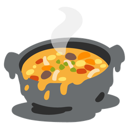 Pot of food and Melting face