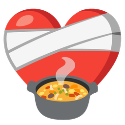 pot of food and mending heart
