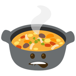 pot of food and mouth