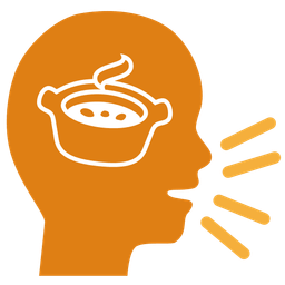 pot of food and speaking head