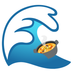 pot of food and water wave