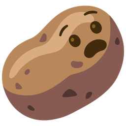 potato and anguished face
