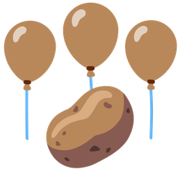 potato and balloon