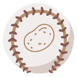 potato and baseball