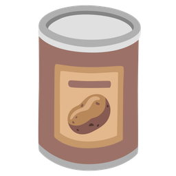 potato and canned food