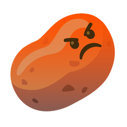 potato and enraged face