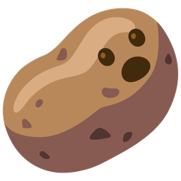 potato and face with open mouth