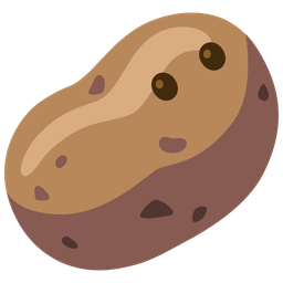 potato and face without mouth