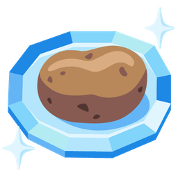 potato and gem stone