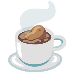 potato and hot beverage