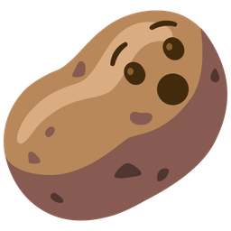 potato and hushed face