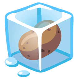 potato and ice
