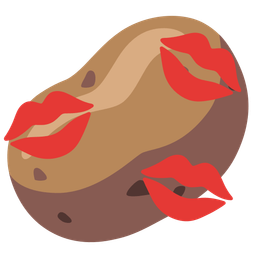 potato and kiss mark