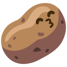 Potato and Kissing face with smiling eyes