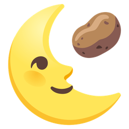 potato and last quarter moon face