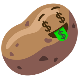 Potato and Money-mouth face