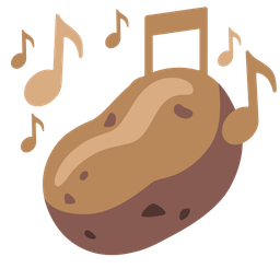 potato and musical notes