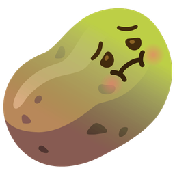 potato and nauseated face